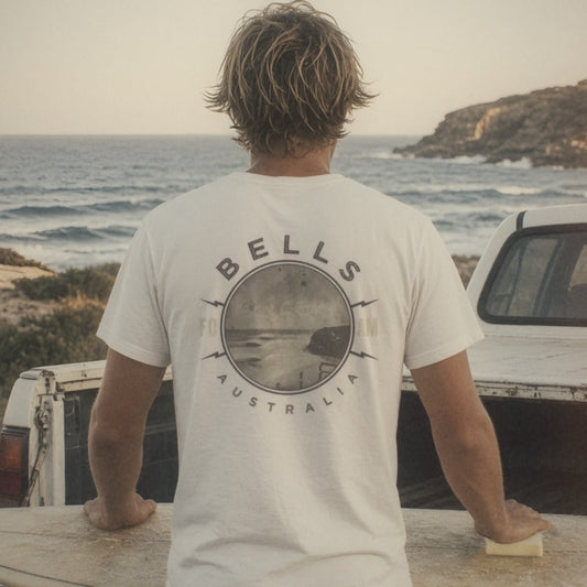 Bells Tee - Foam Riders surf tee, back print