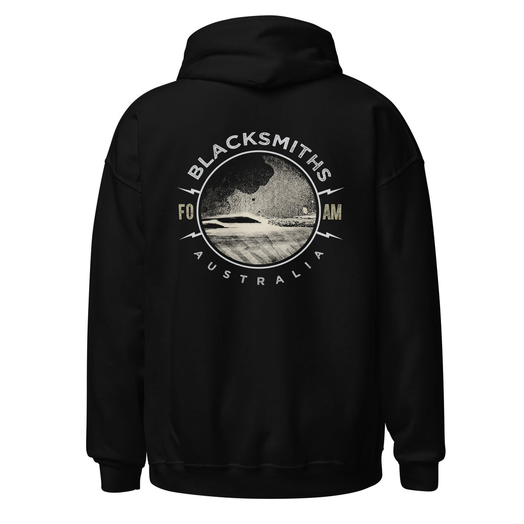 Blacksmiths halftone circle hoodie - foamriders