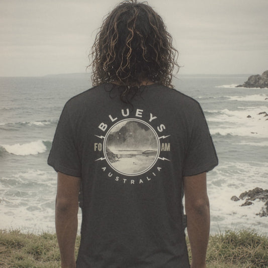 Blueys Tee - Foam Riders surf tee, back print