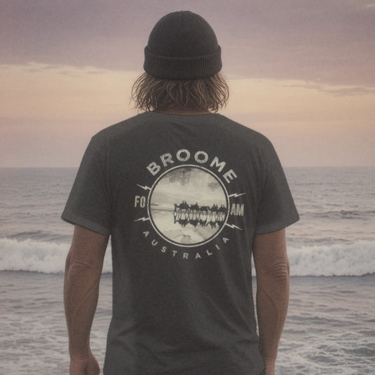 Broome Tee - Foam Riders surf tee, back print
