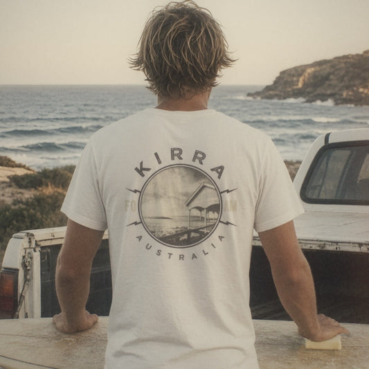 Kirra Tee - Foam Riders surf tee, back print