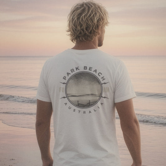 Park Beach Tee - Foam Riders surf tee, back print