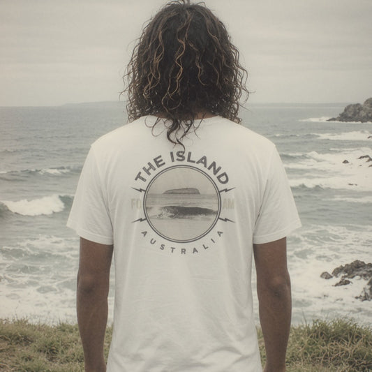The Island Tee - Foam Riders surf tee, back print